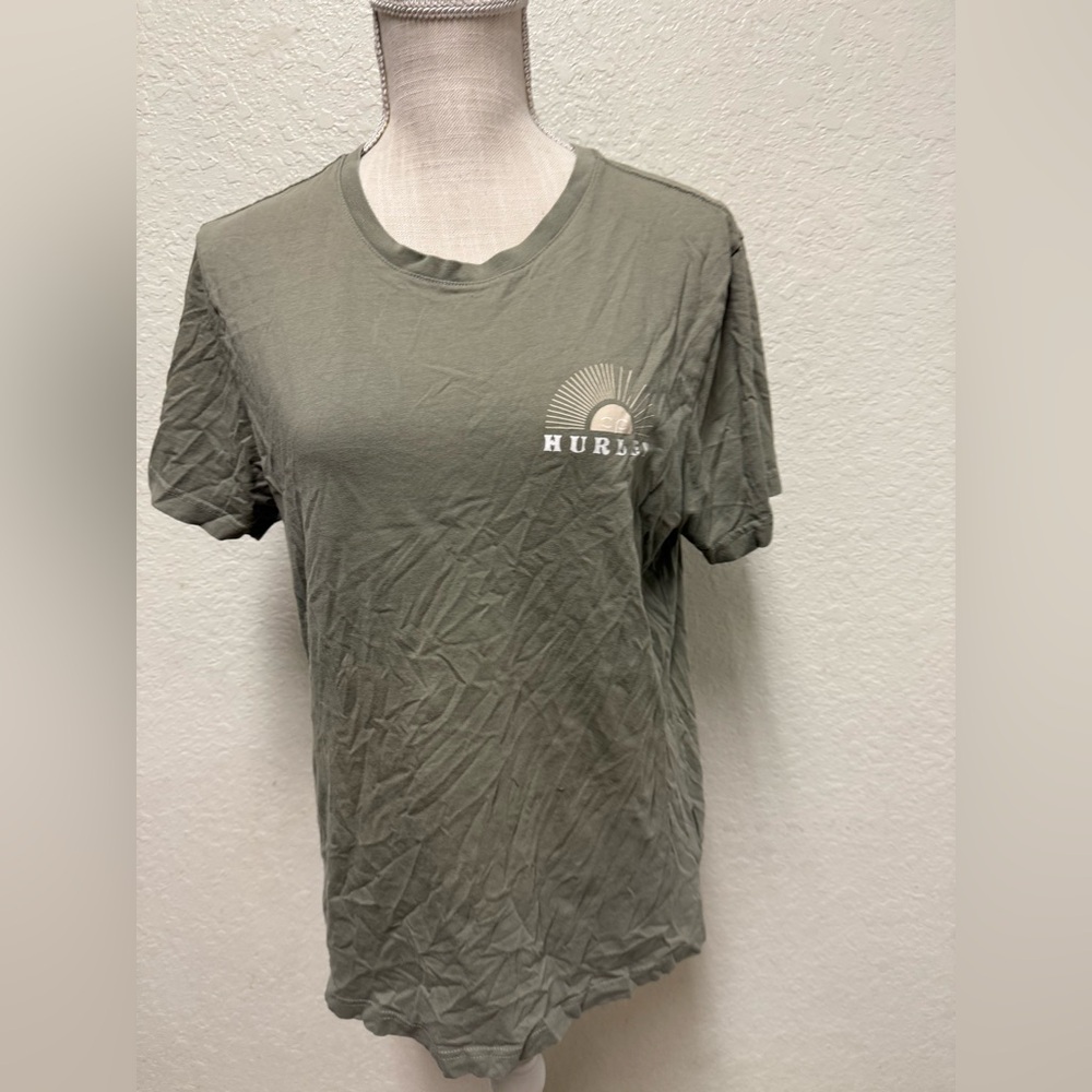 HURLEY Men's Green Sunburst Tee Size Medium - Picture 9 of 16
